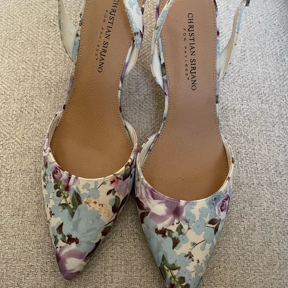Payless Shoes - Christian Siriano Floral kitten heels